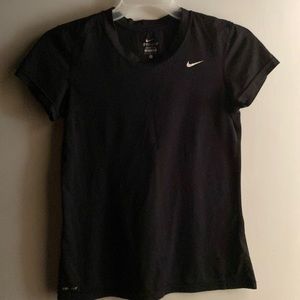 Ladies black nike dri-fit t-shirt